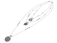 Collana 10 Buoni Propositi Donna in Acciaio N-9813 - N-9813